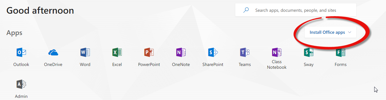 Install office location 